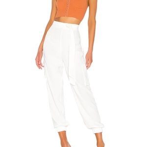 REVOLVE SUPERDOWN WHITE CARGO PANT - NEW WITH TAGS - SMALL